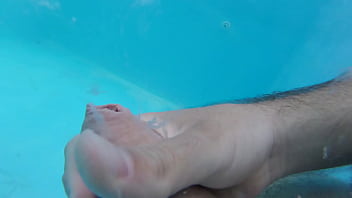 PLAYING WITH THE WOMAN IN THE SWIMMING POOL