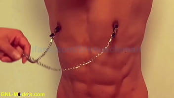 thumb hot chinese guy  tied nipple clamped and used  amped and used amped and used f
