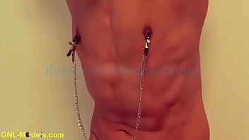 thumb hot chinese guy  tied nipple clamped and used  amped and used amped and used f