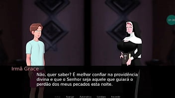 Freira dando na igreja