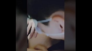 Cross-dresser Nico gets small tits from a straight guy Blowjob Compilation