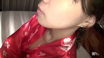 Red yukata dyed white with breast milk 1