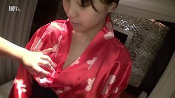 Red yukata dyed white with breast milk 1