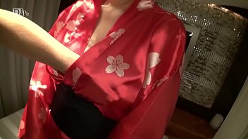 Red yukata dyed white with breast milk 1