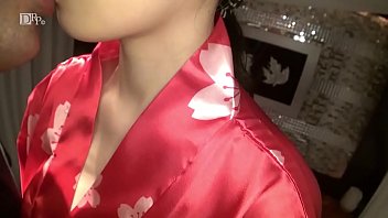 Red yukata dyed white with breast milk 1