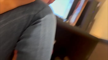 After all, it feels better to be penetrated by a warm cock than a toy... My boyfriend penetrated me from behind a lot at the internet cafe...