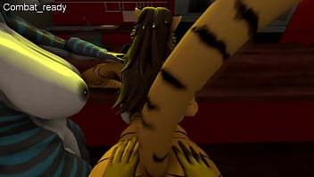 straight furry yiff: "Tiger"-"Shark" Looks like something Is happening behind the room!!