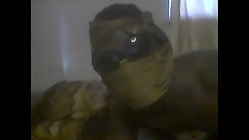 Nigerian gay boy fucking his ass with candle stick.