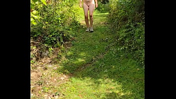 thumb naked walk in t  he woods  