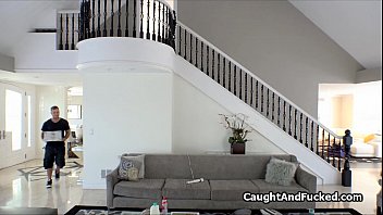 Squatter busted and fucked on camera