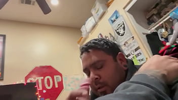 Sucking his cock
