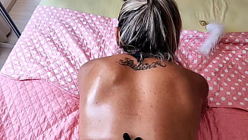 My hot stepsister kept trying me out with her tight shorts and I fell under the whore's charms and fucked her all over and came inside her ass and made her fart cum, throwing my milk out of her ass.