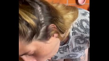 Doble cum and puke slut