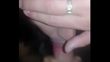 Little slut sucking cock