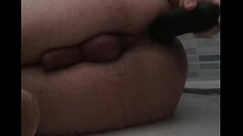 Playing with my ass in the shower