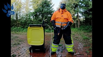 Raingear Pup - pawing outdoors after work