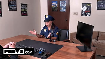 Brandy, the Dedicated Cop, Gives a Private Blowjob to Save Her StepSon and Career