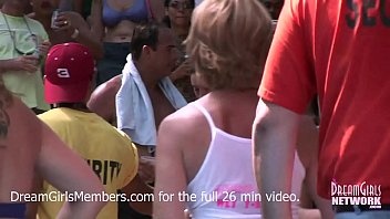 Exhibitionist Milf Wet T-shirt Contest At A Nudist Resort