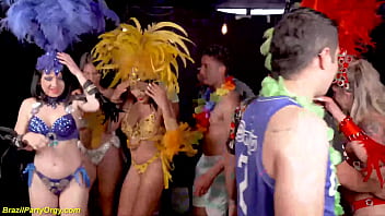 wild brazilian samba DP fuck party orgy