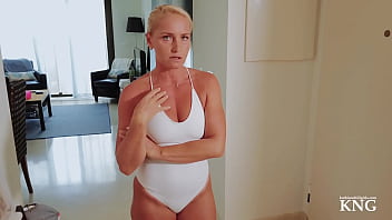 Your HOT MILF NEIGHBOR FUCKS your virgin hard cock! 