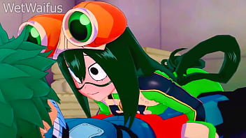 thumb tsuyu and deku  have private sex session after x session after x session after 