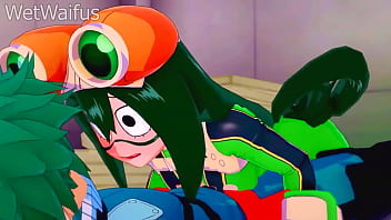 thumb tsuyu and deku  have private sex session after x session after x session after 