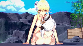 Shenhe and Lumine and Miko Yae and Raiden Shogun intense futanari sex. - Genshin Impact Hentai