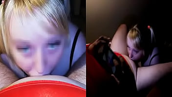 thumb blonde whore is  destroying her throat with a   throat with a throat with a fa