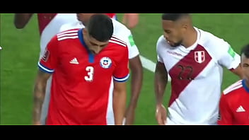 Soccer player from Peru showing off his abs