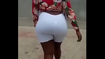 M black bitch showing off her ass