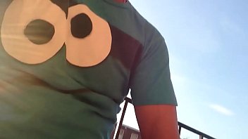 Jerking big cock in public Philadelphia