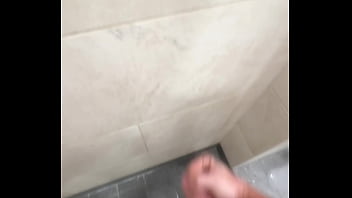 thumb handjobs in the  shower and cums s s s