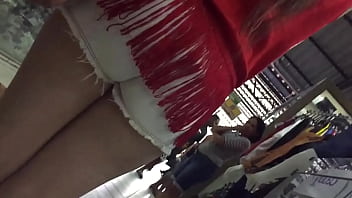Brand new little bitch shorts punched in the ass