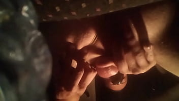 Finger gaping ass