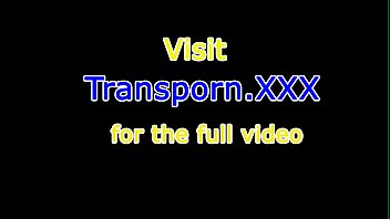 Solo tranny in stockings masturbating slowly