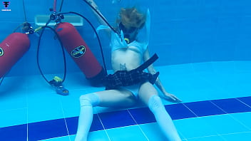 Ashlee Rose school skirt underwater scuba 746 Release week49