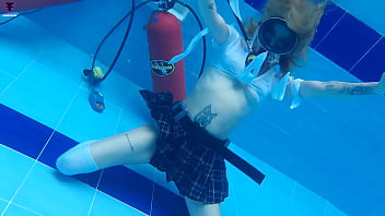 Ashlee Rose school skirt underwater scuba 746 Release week49