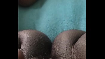 ebony masturbates to orgasm