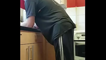 girlfriend kelly wright pegging mark wright in two different places taking ass to mouth in the kitchen and in the shower closer up with two voting down wankers