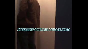 Blue collar str8 unloads at the gloryhole