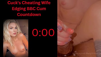 Cuck's Wife Edges BBC, Huge Cumshot