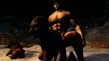 Sexy dude in a hot tub