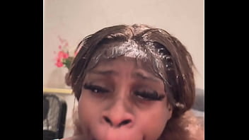 Breezy deep throat and cumshot