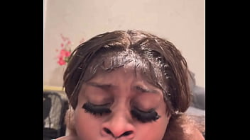 Breezy deep throat and cumshot