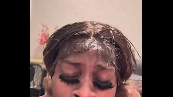 Breezy deep throat and cumshot