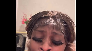 Breezy deep throat and cumshot