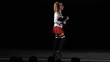 bible black cosplay upskirt