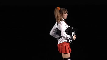 bible black cosplay upskirt