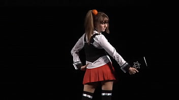bible black cosplay upskirt