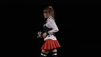 bible black cosplay upskirt